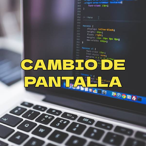 Cambio de pantalla en ordenadores portátiles